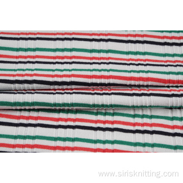 Y/D Polyester Viscose Spandex Drop Needle Rib Fabric